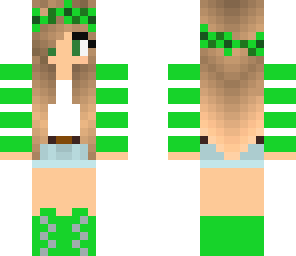 green flower girl