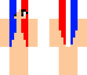 red white and blue hair base