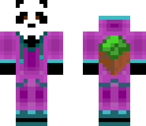 purple hoodie panda