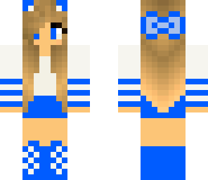 blue cat girl