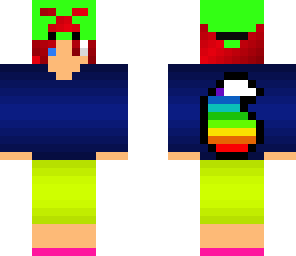 random creeper hat girl