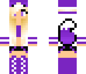purple wolf girl