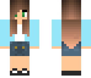 girl in jean shorts