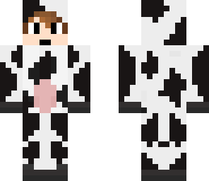 boy in cow suit
