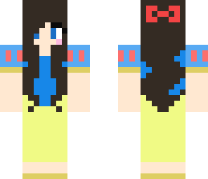 snow white with long hair