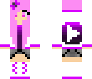 pink or purple youtuber girl