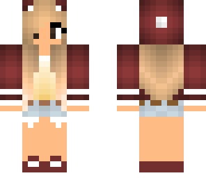 red tomboy girl
