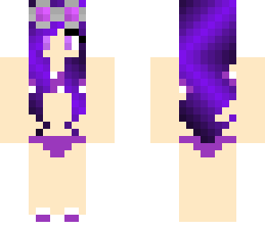 purple scientist bikini girl
