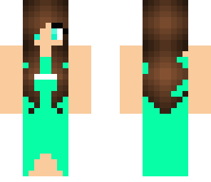 edit of cute prom girl with mint dress
