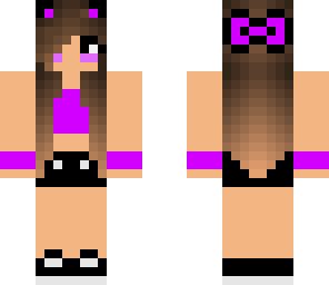 purple cat girl