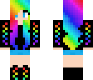 finished rainbow girl