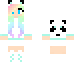 rainbow panda girl