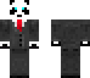 panda in a suit