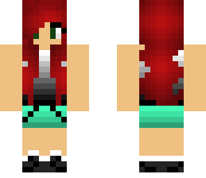 flame red girl