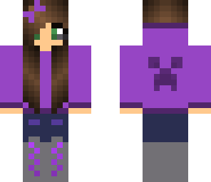 purple creeper hoodie