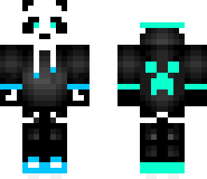 light blue panda