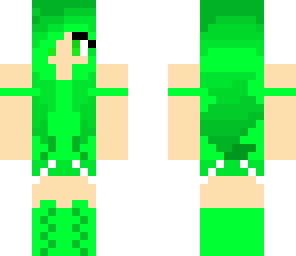 green summer girl