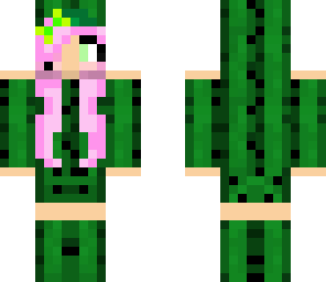 cactus girl with pink hair and longer pants