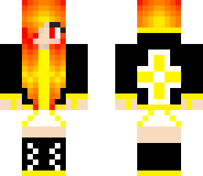fire gamer girl