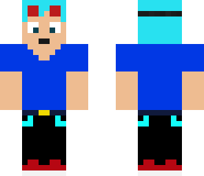 dantdm with blue hair 