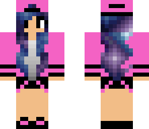 galaxy hair girl