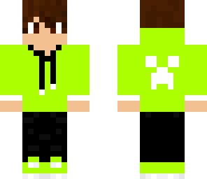 cute creeper hoodie boy