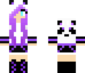 purple panda girl