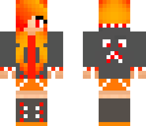 fire gamer girl