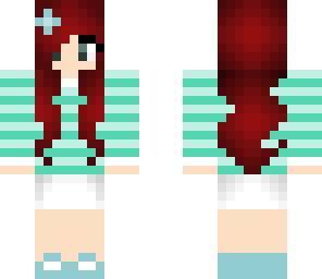 dark red haired spring girl