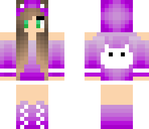 purple cat girl