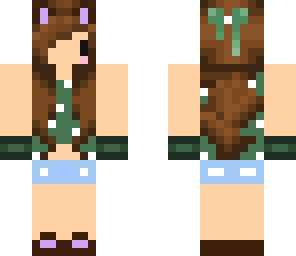polka dot brunette chibi