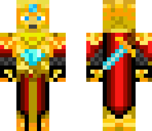 golden knight with beard