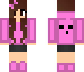 slime girl pink