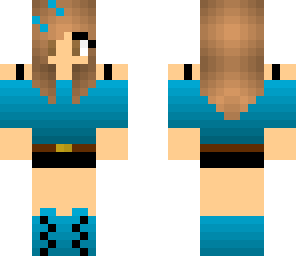 blue gamer girl