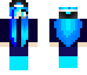 blue fire gamer girl