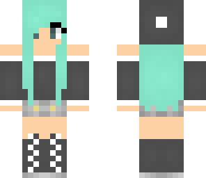 cute blue haired girl