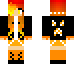 fire gamer girl