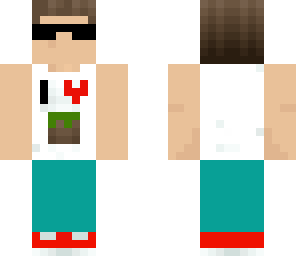 Tute Tute Fachero en musculosa | Minecraft Skin