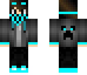 blue scarf