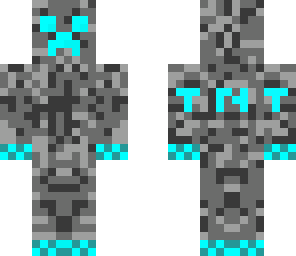 diamond ore creeper with headphones