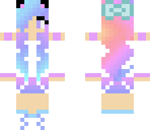 cotten candy bow girl