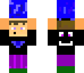 a child with a block on his head
