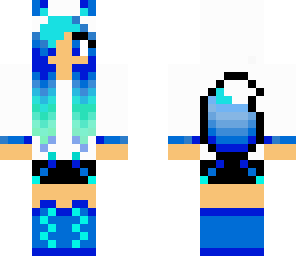 blue flame girl