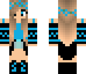 pretty blue hippie