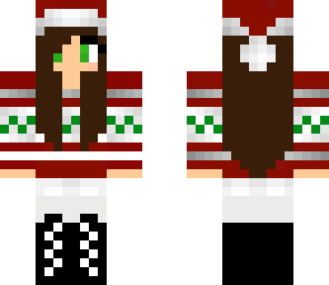 green eyed christmas sweater girl