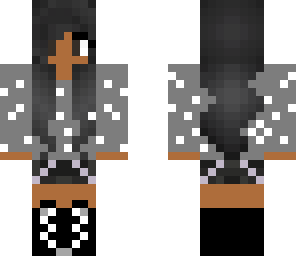 pretty girl with dark skin with black hair