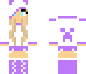 cute creeper hoodie girl