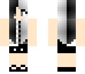 black and white