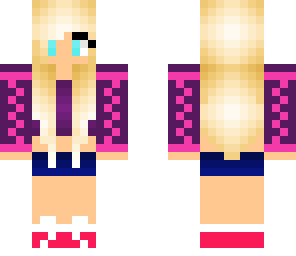 cute pink and purple girl