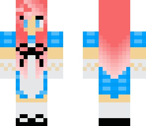 alice in wonderland with pink hair